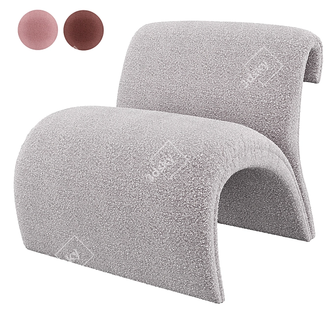 Eichholtz Vignola Chair: Timeless Elegance 3D model image 1