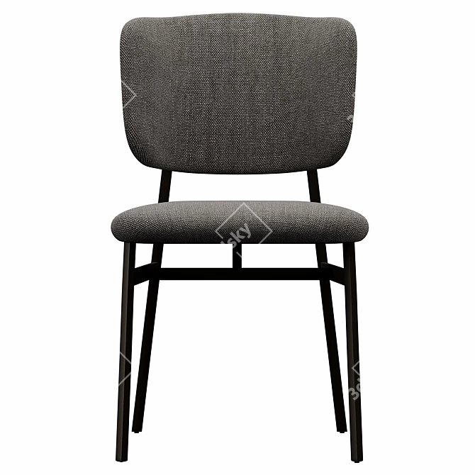 Modern Dining Chair Noor 3D model image 2
