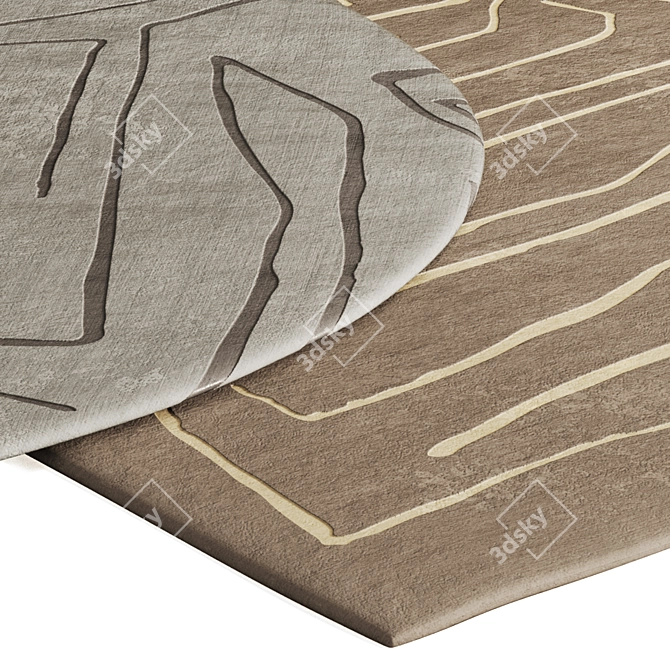 Luxury Rug Set by Corner Design 3D model image 3