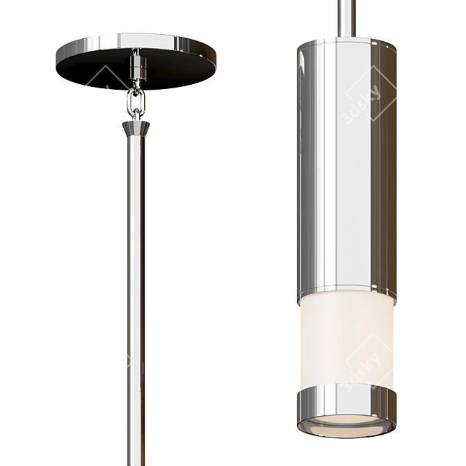 Sleek Modern Peek Pendant Light 3D model image 2