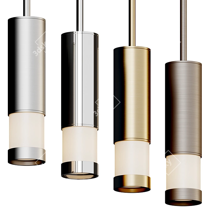 Sleek Modern Peek Pendant Light 3D model image 4