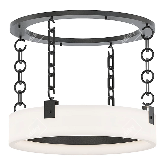 Elegant Aquitaine Chandelier 3D model image 1