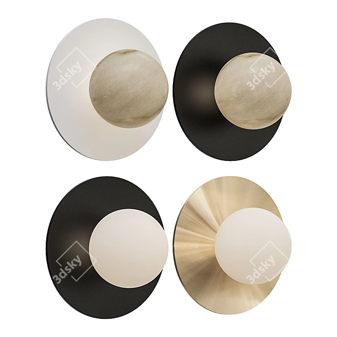 ImperiumLoft Alabaster Wall Light 3D model image 1