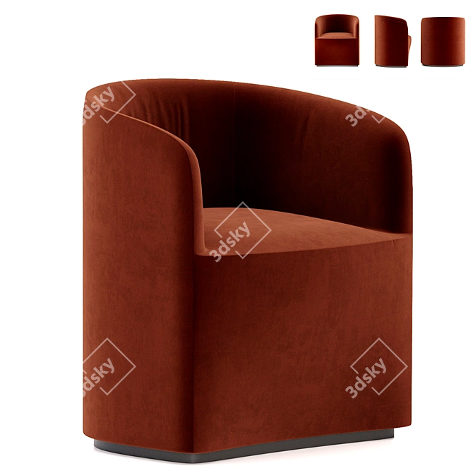 Cozy Tea Lounge Chair 3D model image 1