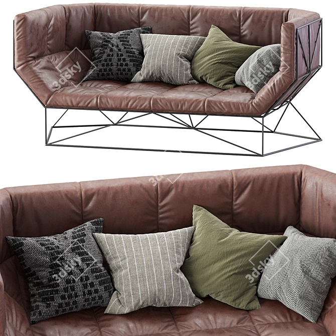 Modern Foxhole Sofa by spHaus 3D model image 6