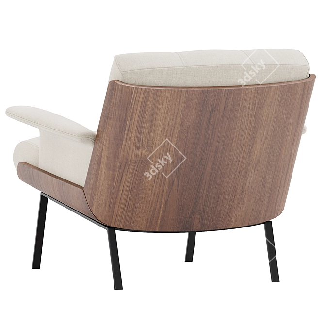 Daiki Armchair Collection: Modern Elegance 3D model image 4