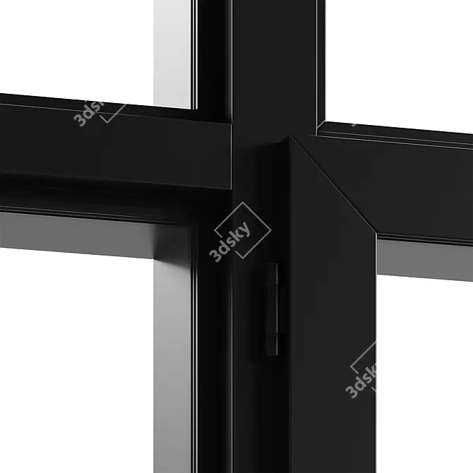 Panoramic Glass Windows with Door 3D model image 5