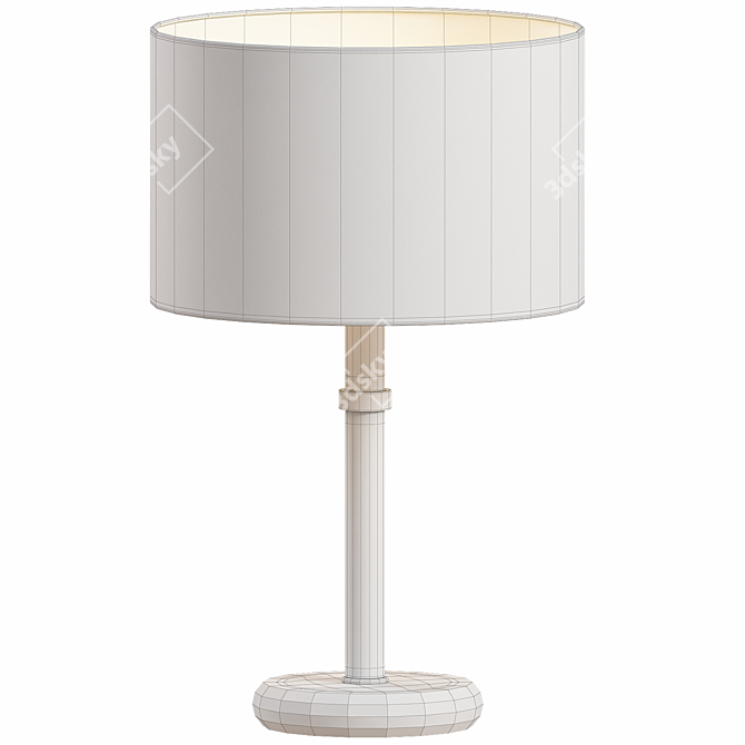 Elegant Vele Luce Princess Lamp 3D model image 2