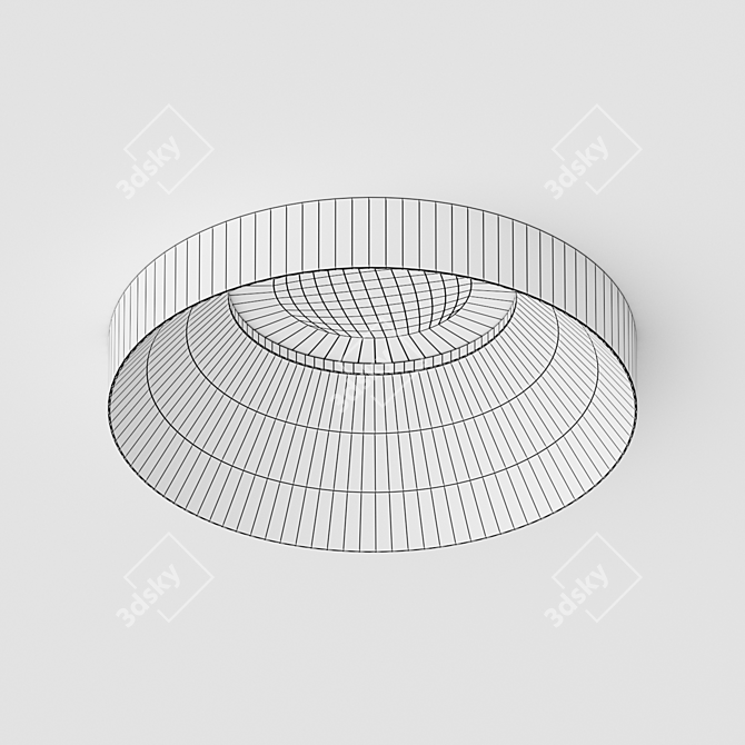 Embedded Non-Tilting Lamp Fixture 3D model image 3