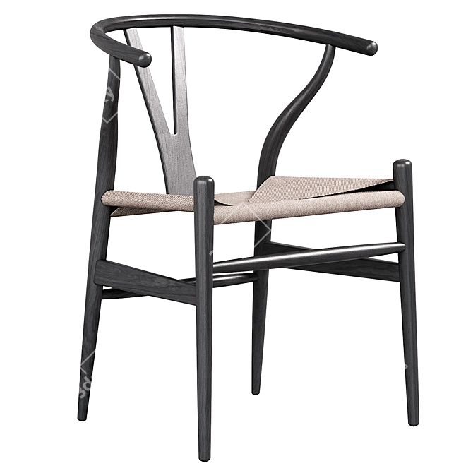 Carl Hansen CH24 Wishbone Chair 3D model image 2