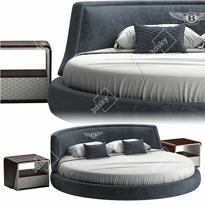 Luxury Bentley Avebury Bed:frame 3D Model 3D model image 1