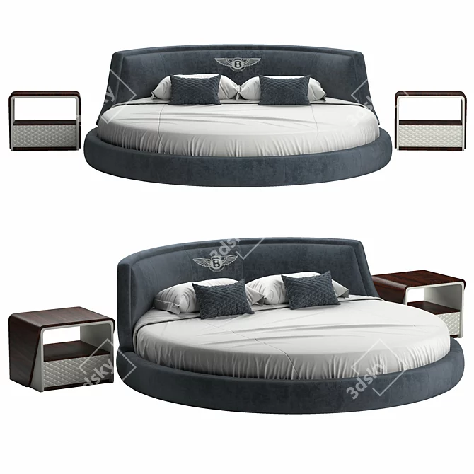 Luxury Bentley Avebury Bed:frame 3D Model 3D model image 2