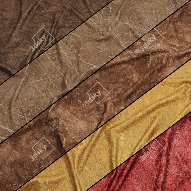 Vintage Leather Texture Pack 3D model image 1