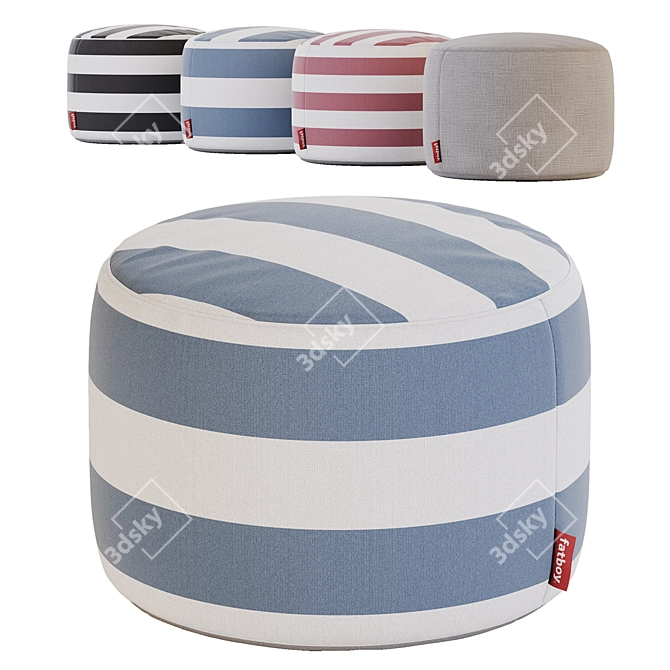 Translated description: Puf Fatboy Point
Title: Cozy Round Puf Ottoman 3D model image 1