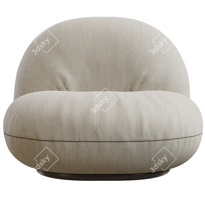 Gubi Pacha Armchair 3D Model 3D model image 2