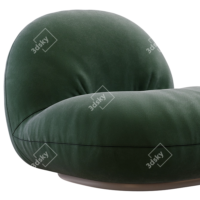 Gubi Pacha Armchair 3D Model 3D model image 3