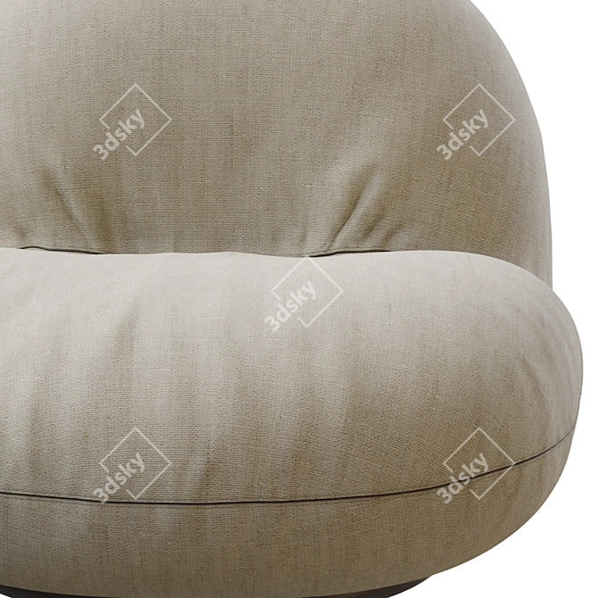 Gubi Pacha Armchair 3D Model 3D model image 4
