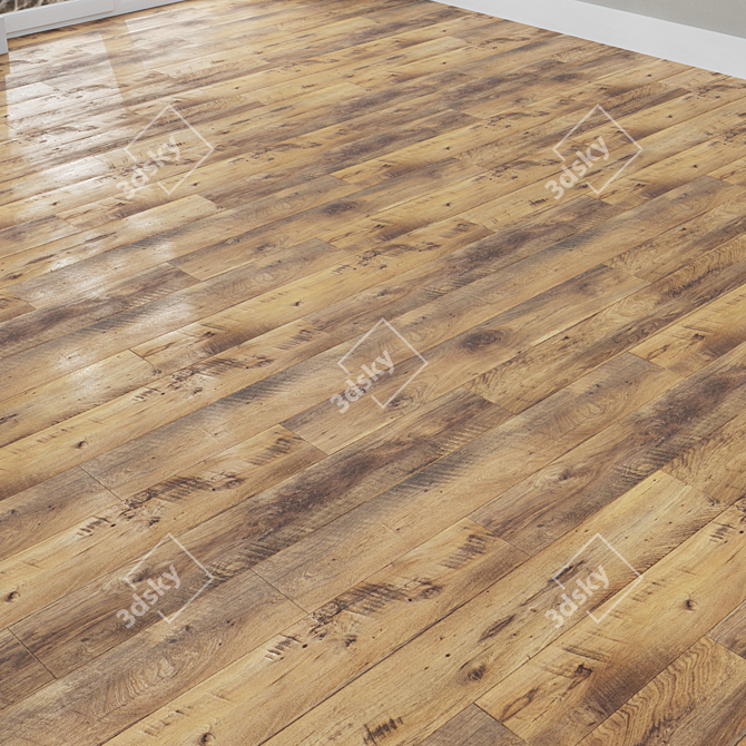 Versatile Laminate Flooring Options 3D model image 2
