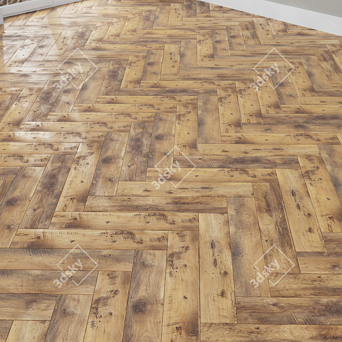 Versatile Laminate Flooring Options 3D model image 4