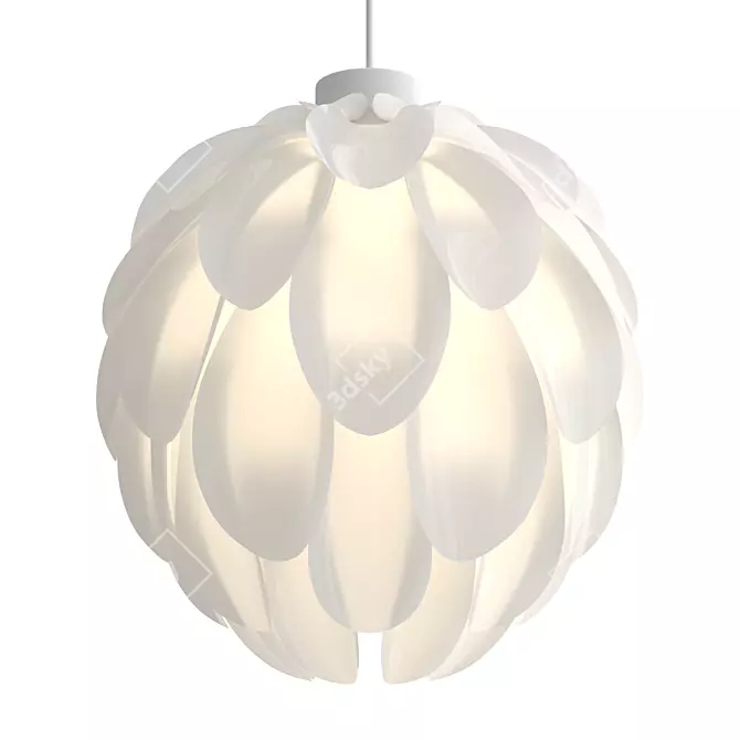 Modern Pendant Light Fixture 3D model image 1