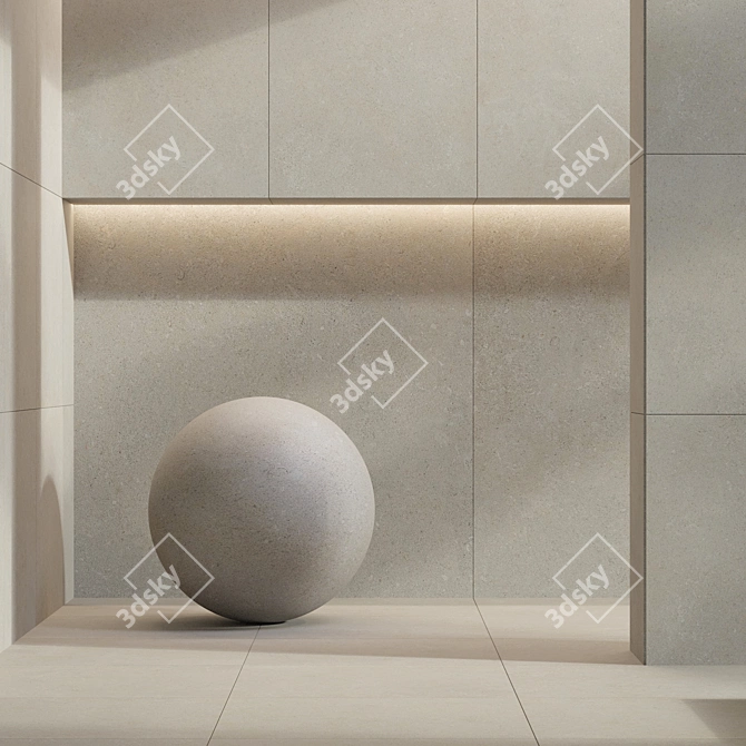 Concrete Porcelain Tiles Bundle - 3D Texture Set 3D model image 3