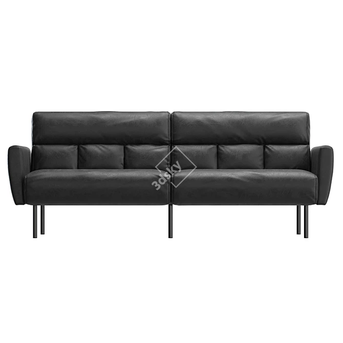 Vegan Leather Furniture Set 3D model image 2