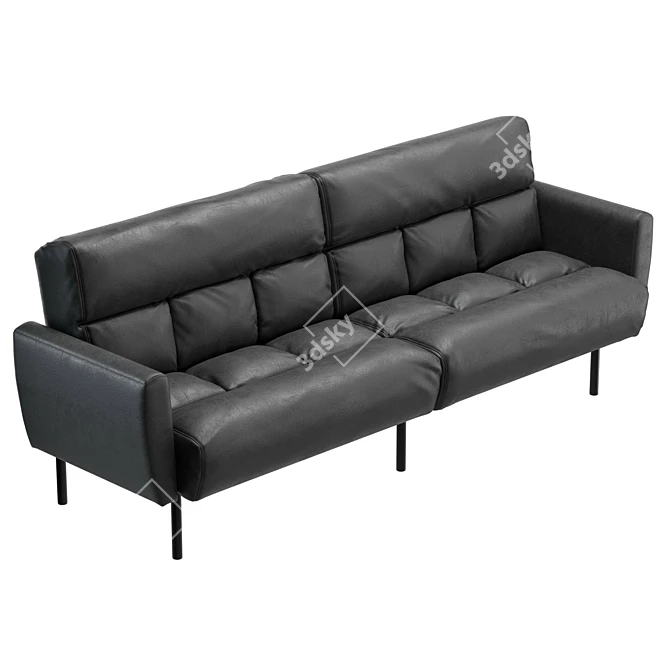 Vegan Leather Furniture Set 3D model image 5