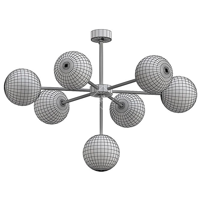 Sleek Modern Sphere Model 3D model image 2