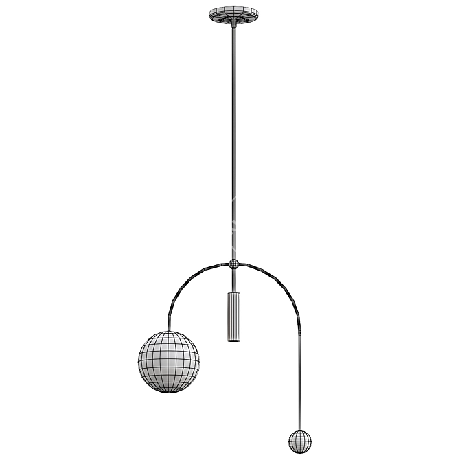 Modern Zodiac-Inspired Design Lamp 3D model image 2