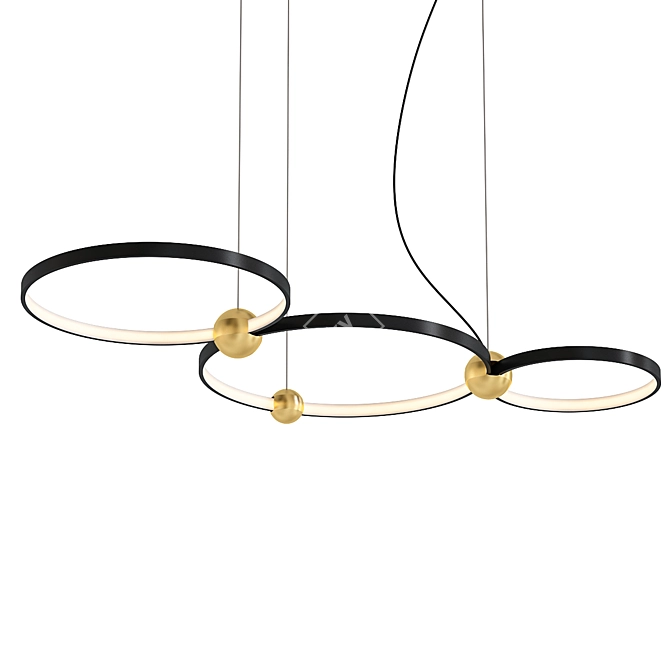 Cosmic Pendant Light Fixture 3D model image 1
