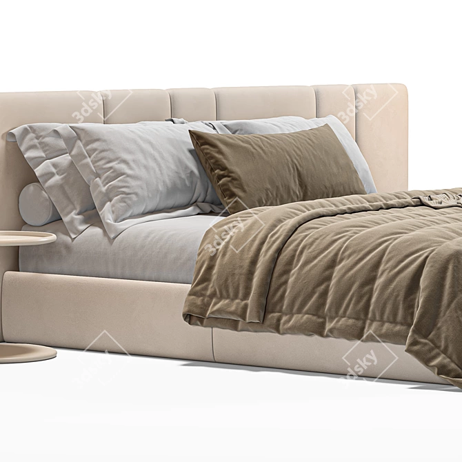 Hollis Bed 3D Model Furniture 3D model image 5