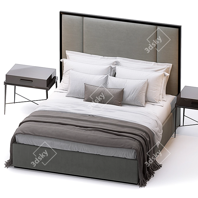 Chopin & Corelli Bed Frame 3D model image 2