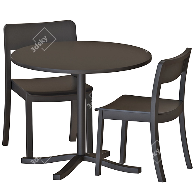 PASTIS Dining Set 3D Model 3D model image 6