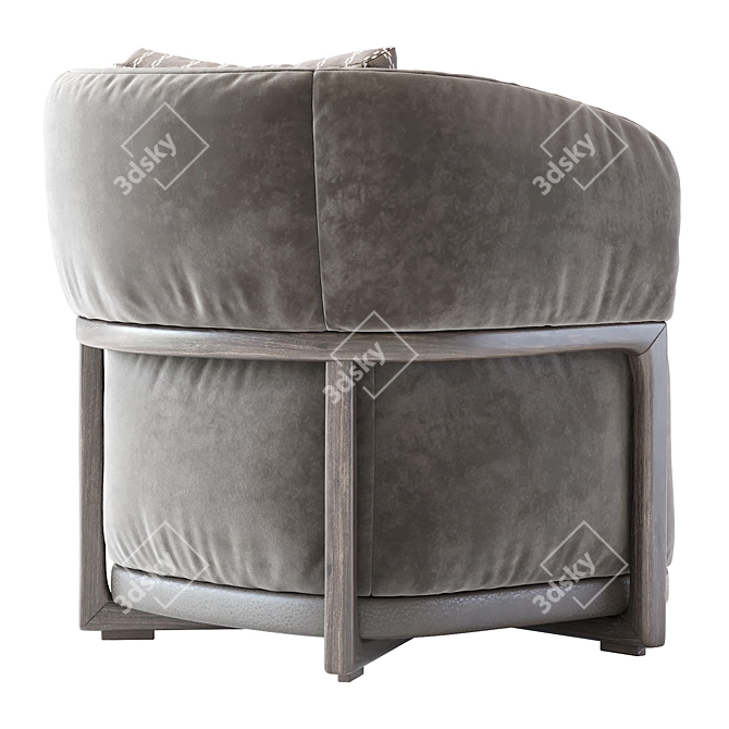 Frida Flexform Armchair 3D Model 3D model image 2