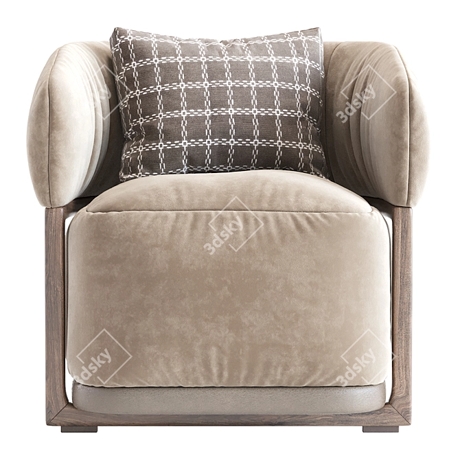 Frida Flexform Armchair 3D Model 3D model image 3