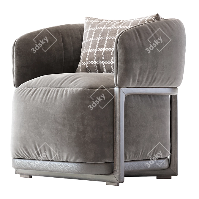 Frida Flexform Armchair 3D Model 3D model image 4