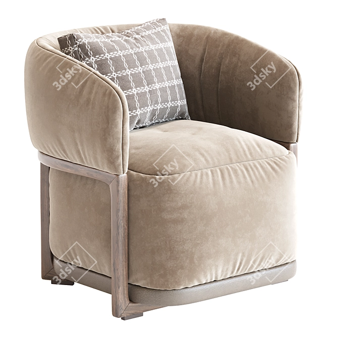Frida Flexform Armchair 3D Model 3D model image 5