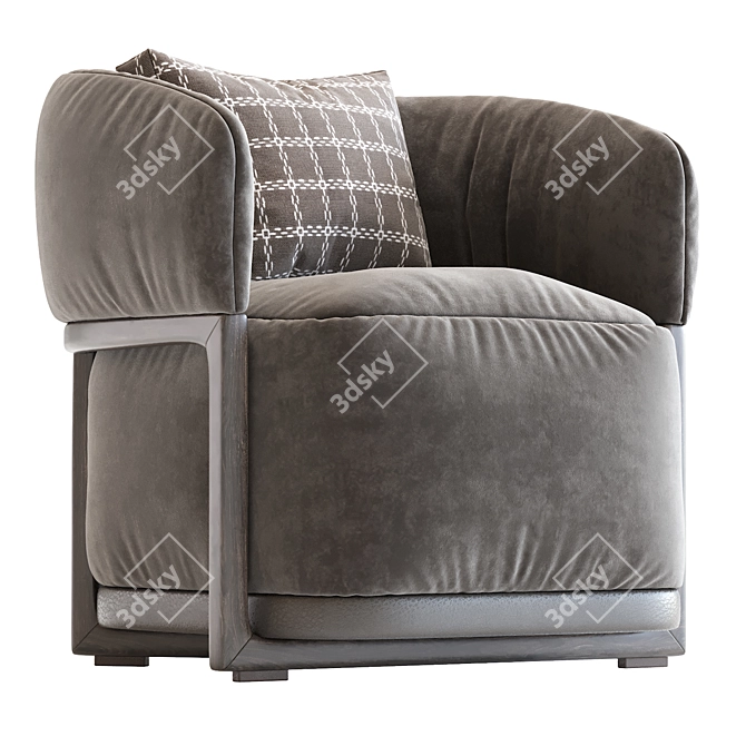 Frida Flexform Armchair 3D Model 3D model image 6