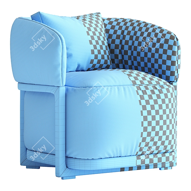 Frida Flexform Armchair 3D Model 3D model image 7