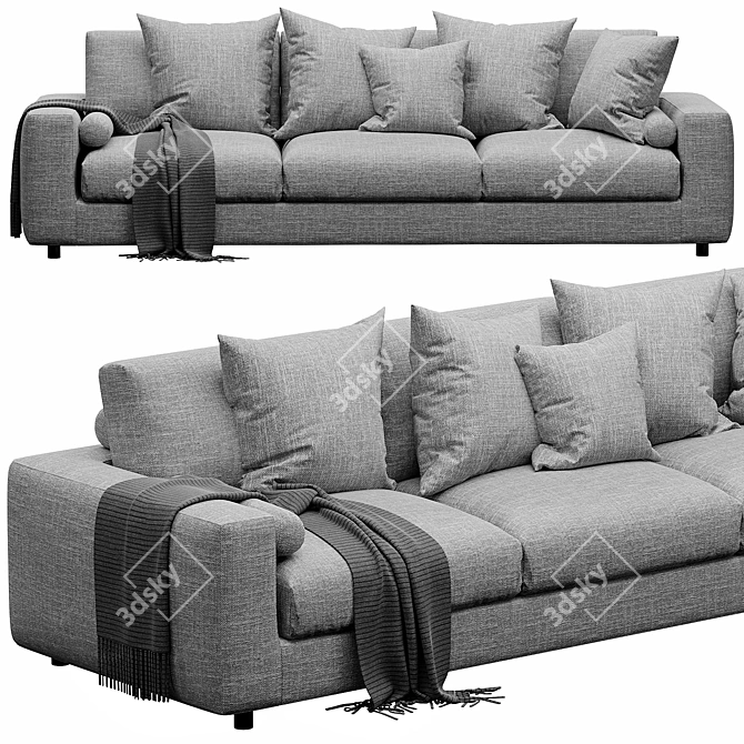 Modern Designer Sofa Furniture 3D model image 3