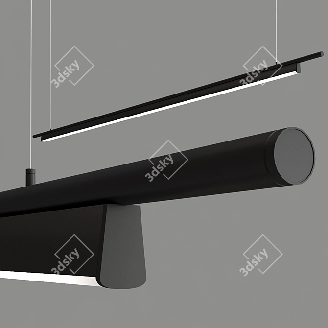 Modern Industrial Pendant Lamp by AC Studio 3D model image 2