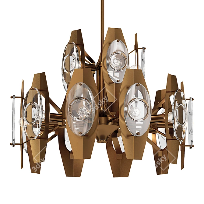 Stunning Sciolari Chandelier 3D model image 1