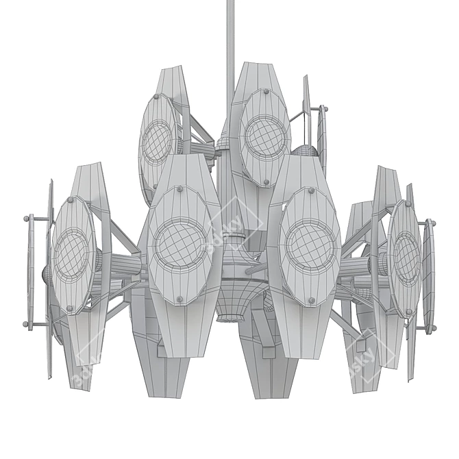 Stunning Sciolari Chandelier 3D model image 2