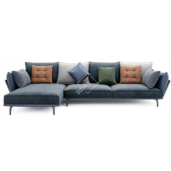 Oregon Corner Sofa with Cushions 3D model image 2