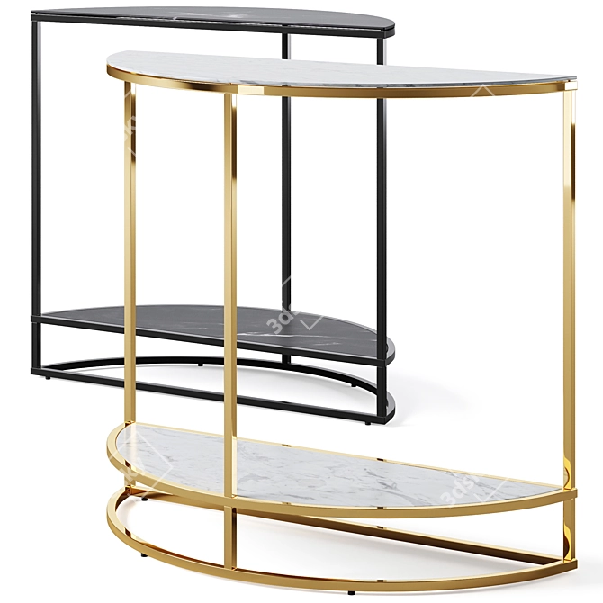 Elegant Alisma Console Actona 3D model image 1