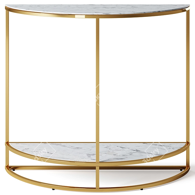 Elegant Alisma Console Actona 3D model image 3