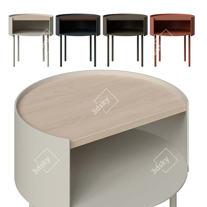 Title: Sleek Colorful Lil Something Table 3D model image 5