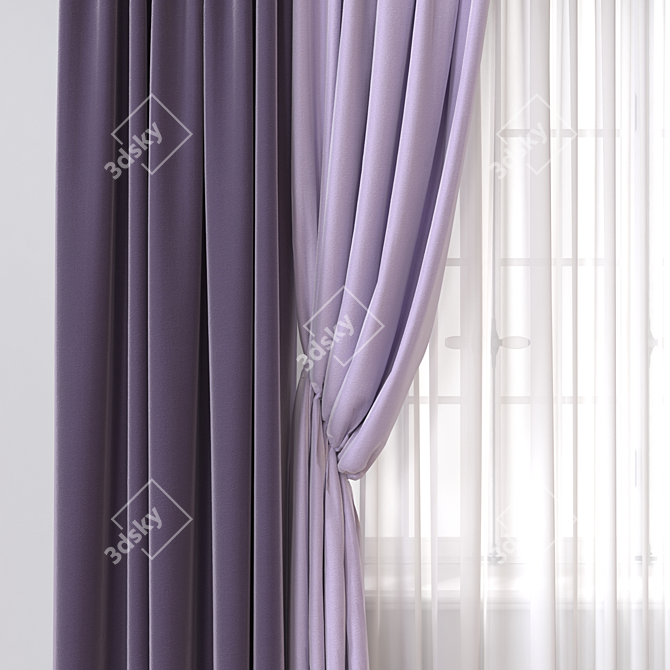 Versatile Curtain 3D Model 3D model image 2