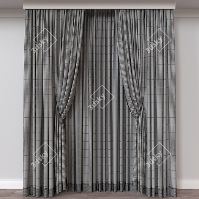 Versatile Curtain 3D Model 3D model image 4