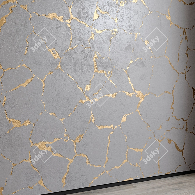 Decorative Plaster Set with Textures 3D model image 5